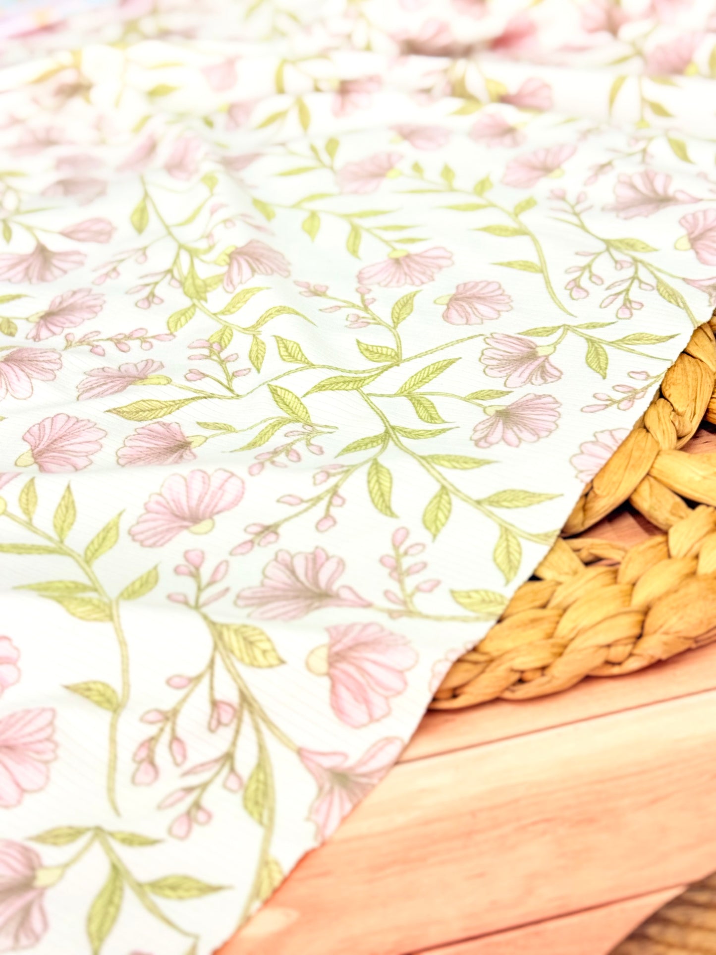 Printed Rib Blossom Charm