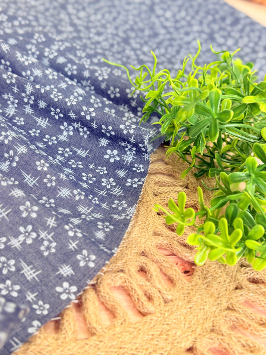 Printed Denim Midnight Garden