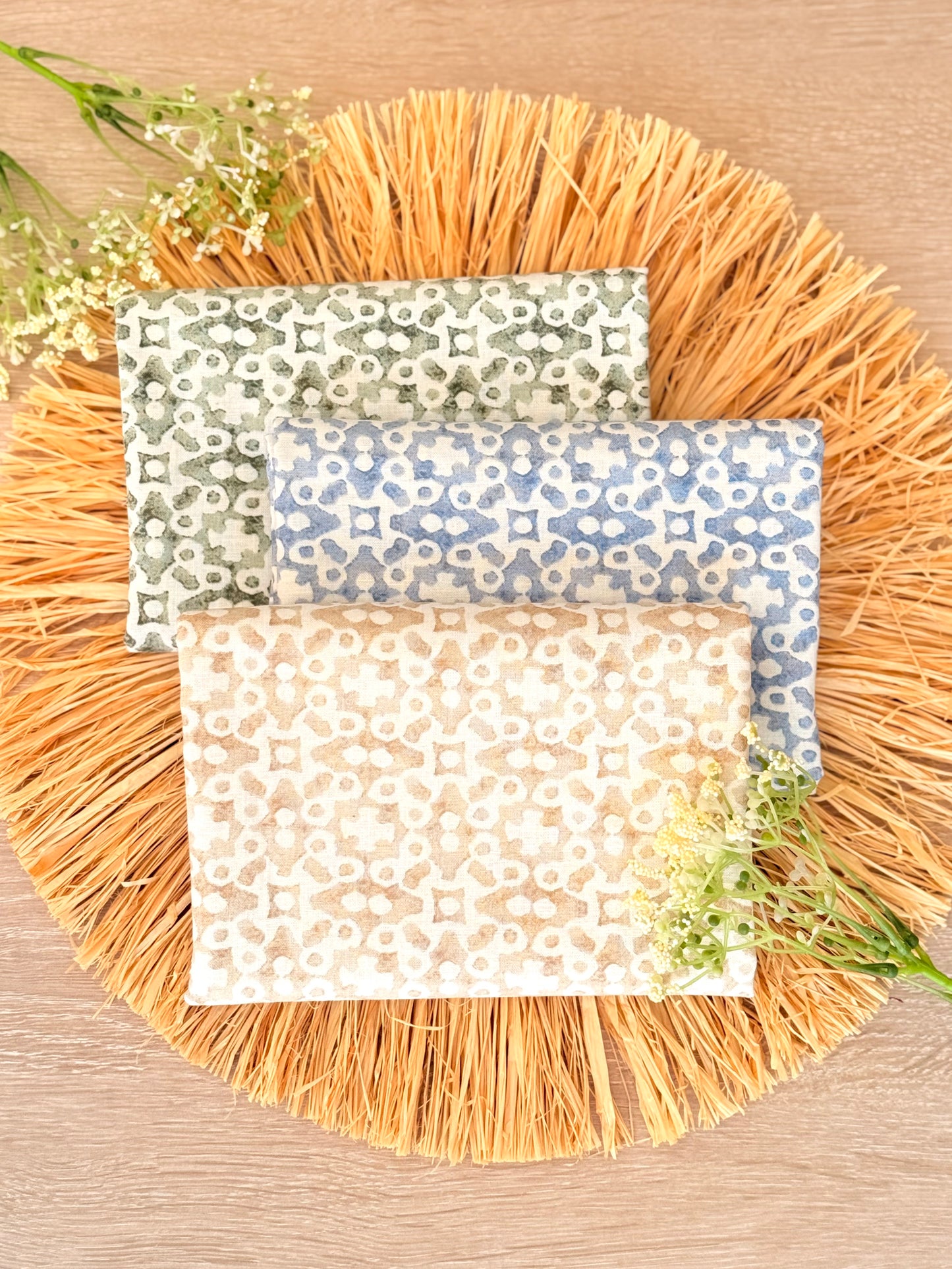 Printed Linen Terra Mosaic