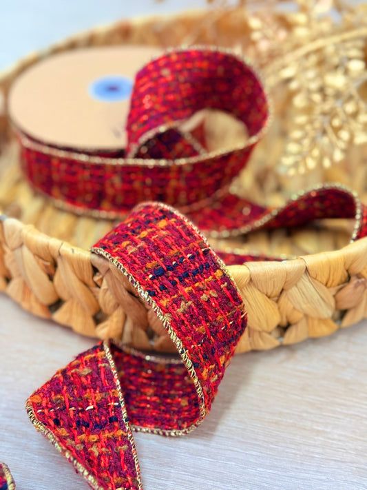 Listón Golden Flame Tweed