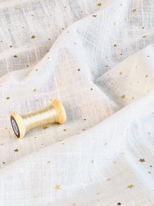 Printed Linen Foil Stars