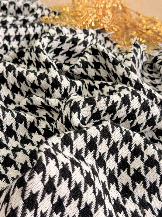 Tweed Houndstooth Noir
