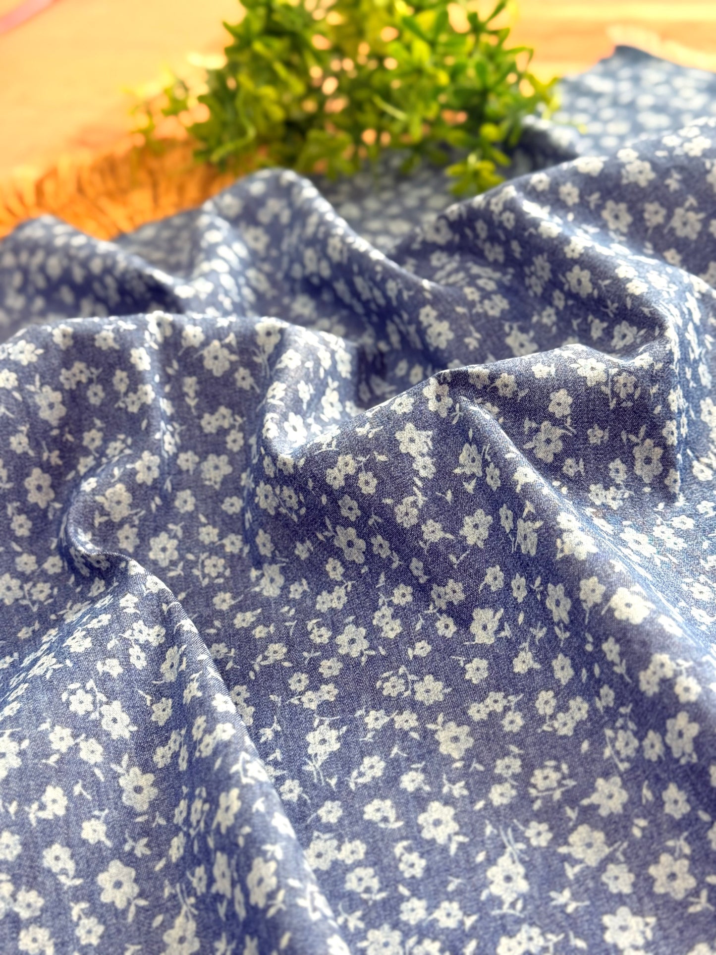 Printed Denim Blossom