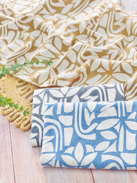 Printed Linen Rooted Lines