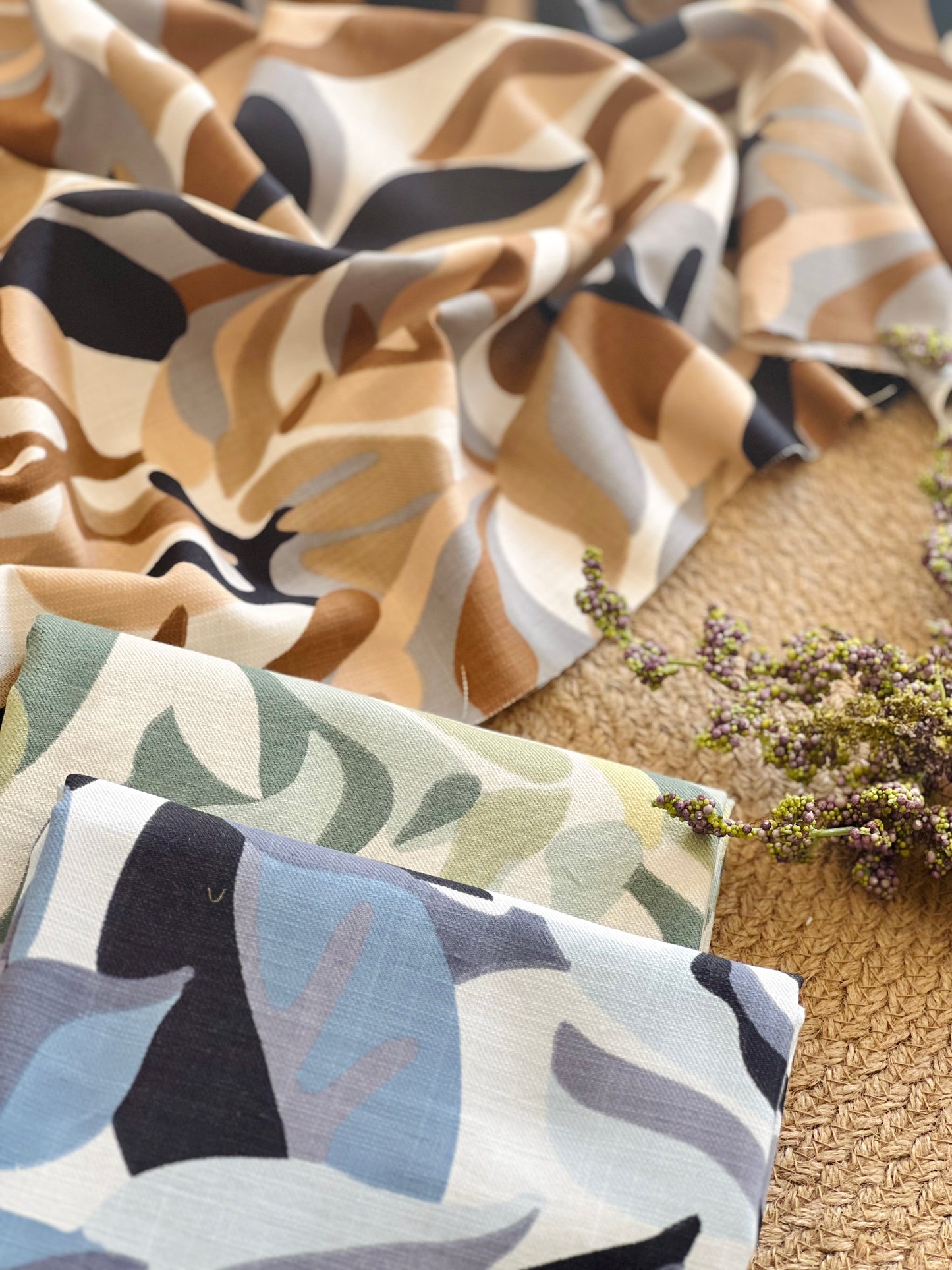 Slub Printed Linen Urban Jungle