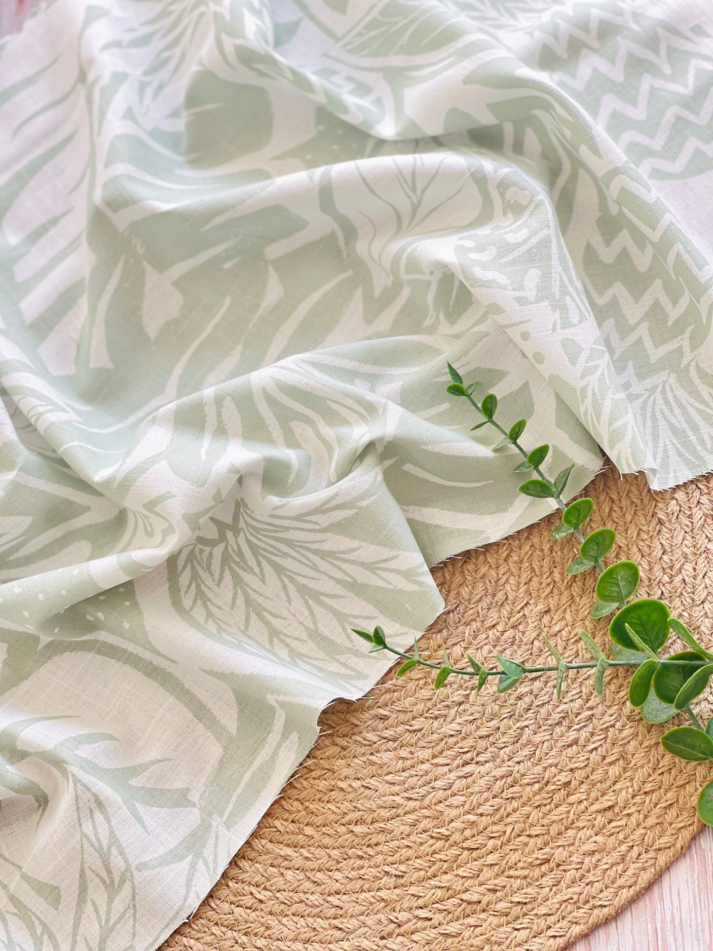 Printed Linen Island Botanics