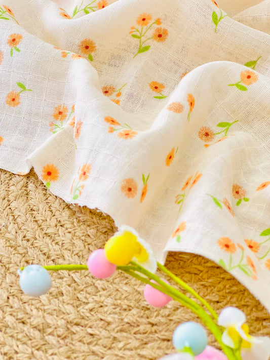 Muselina Shiny Flower 05