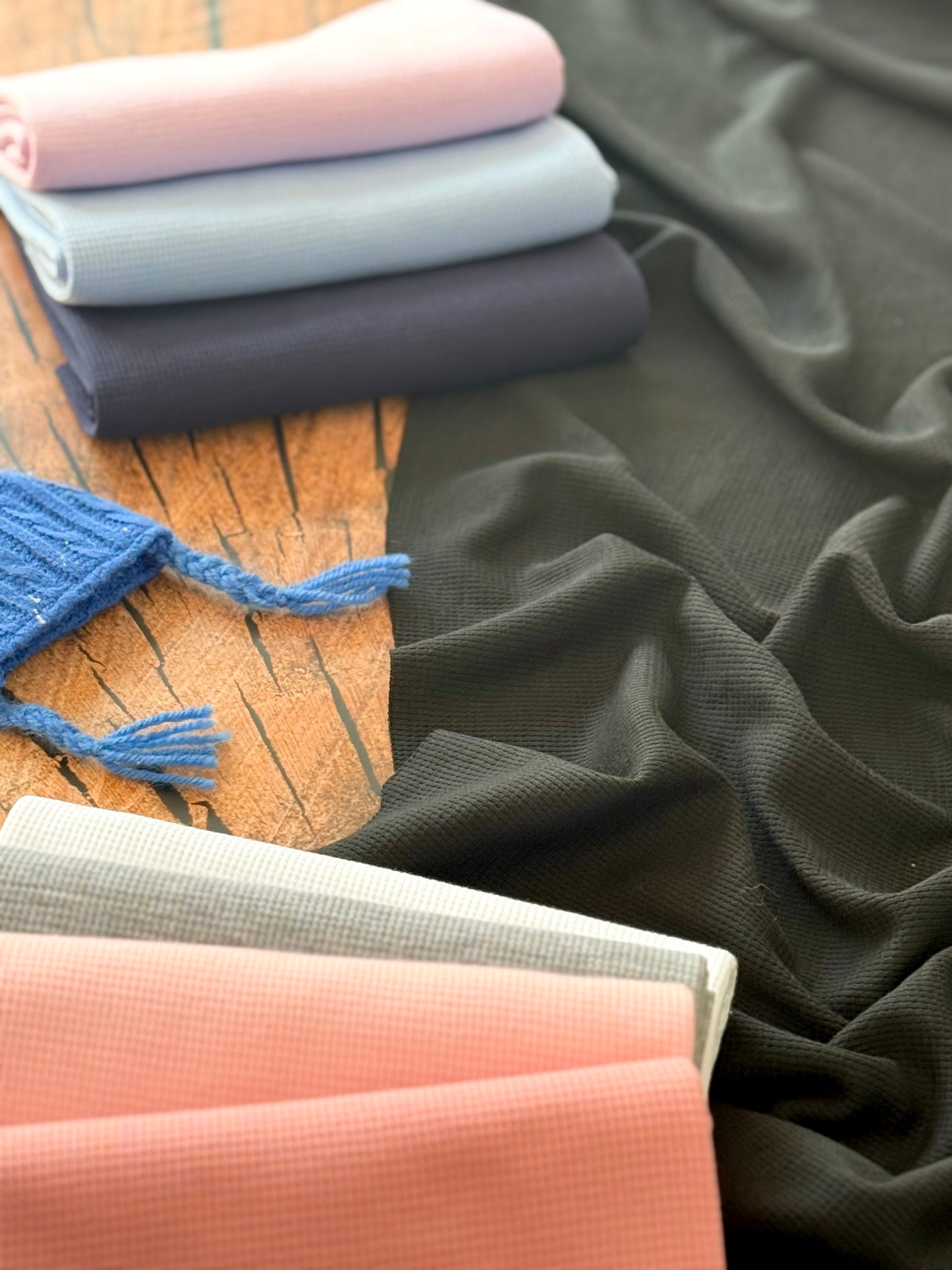 Mini Waffle Stretch Fabric