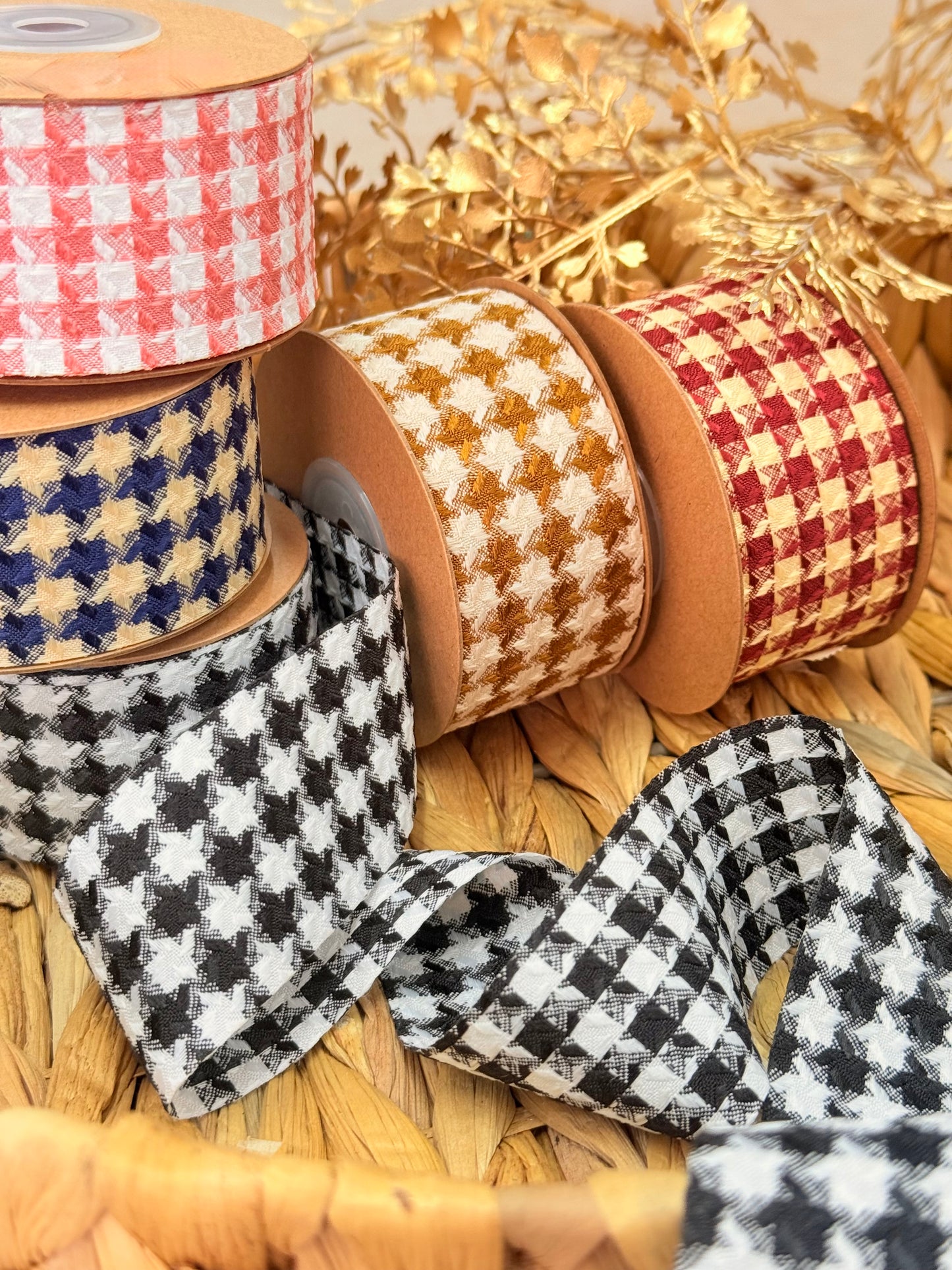 Listón Retro Houndstooth