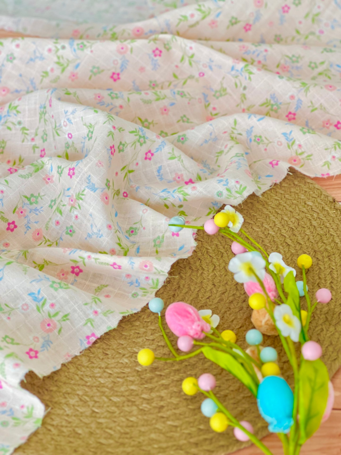 Muselina Shiny Flower 06