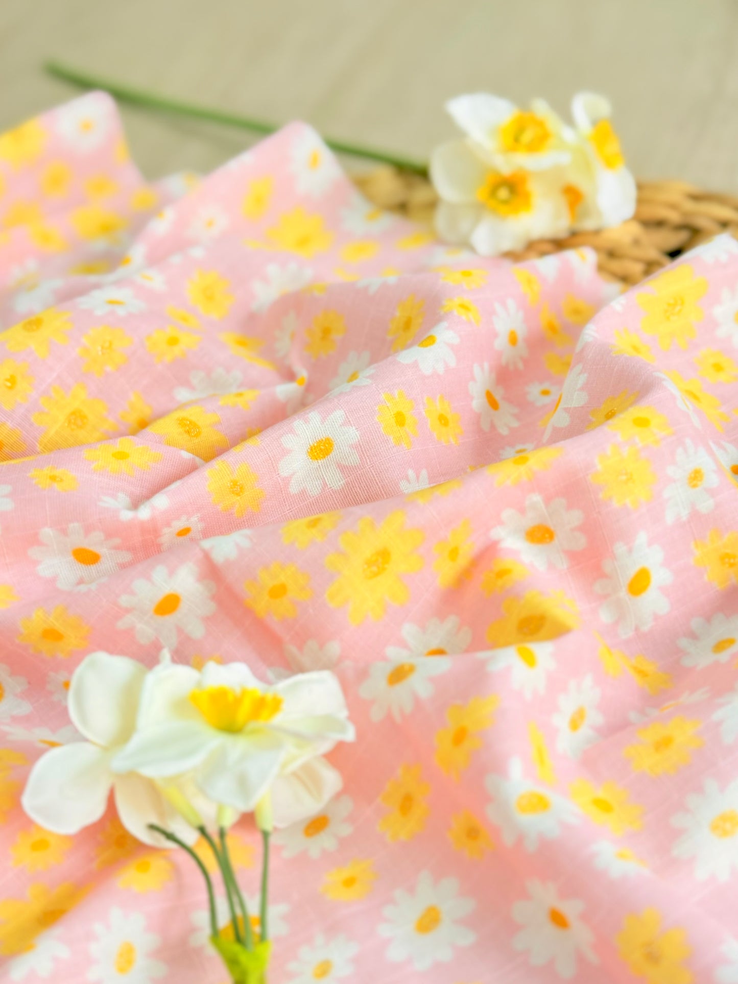 Muselina Sunny Daisies