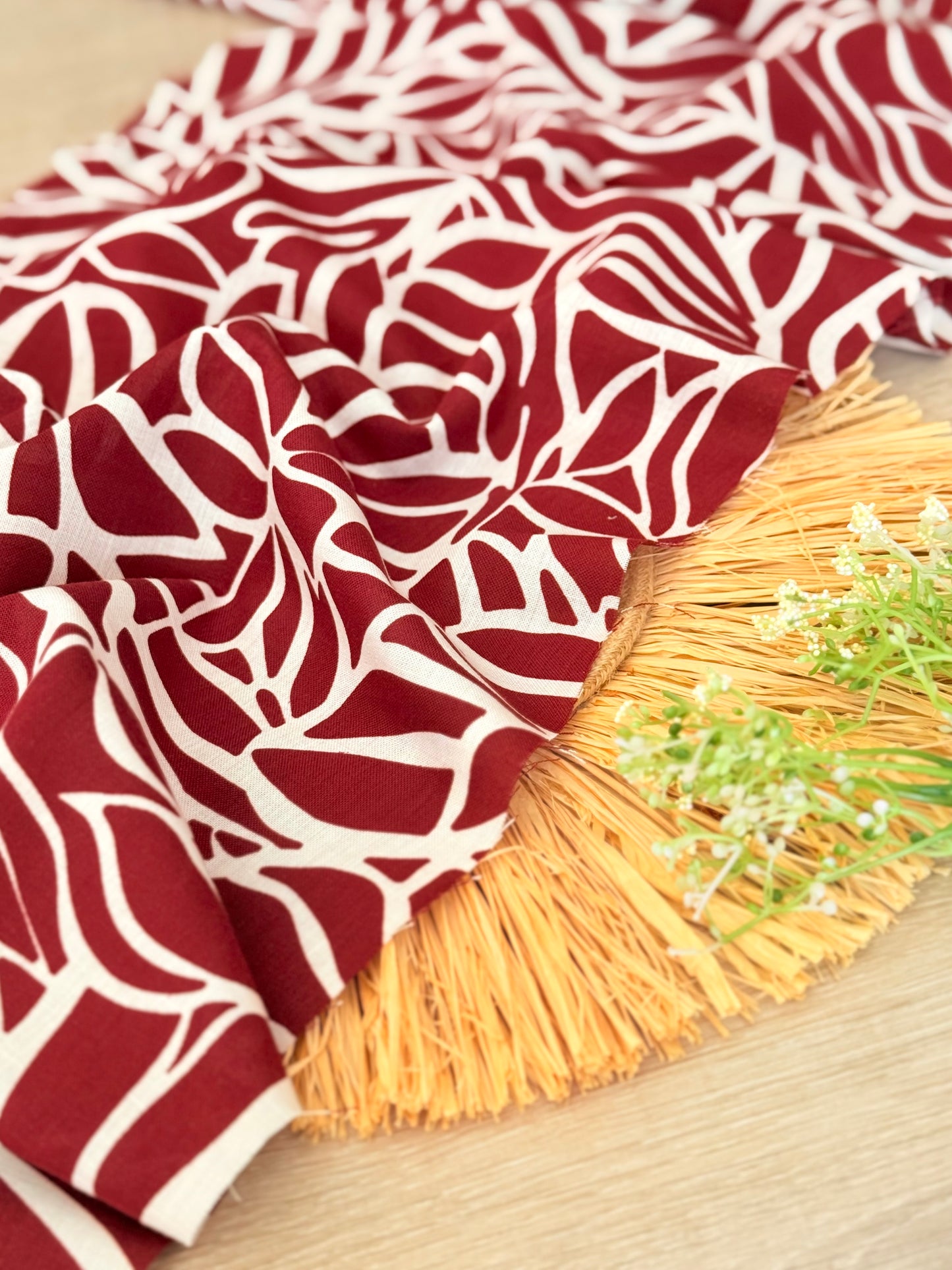 Printed Linen Nature Trace