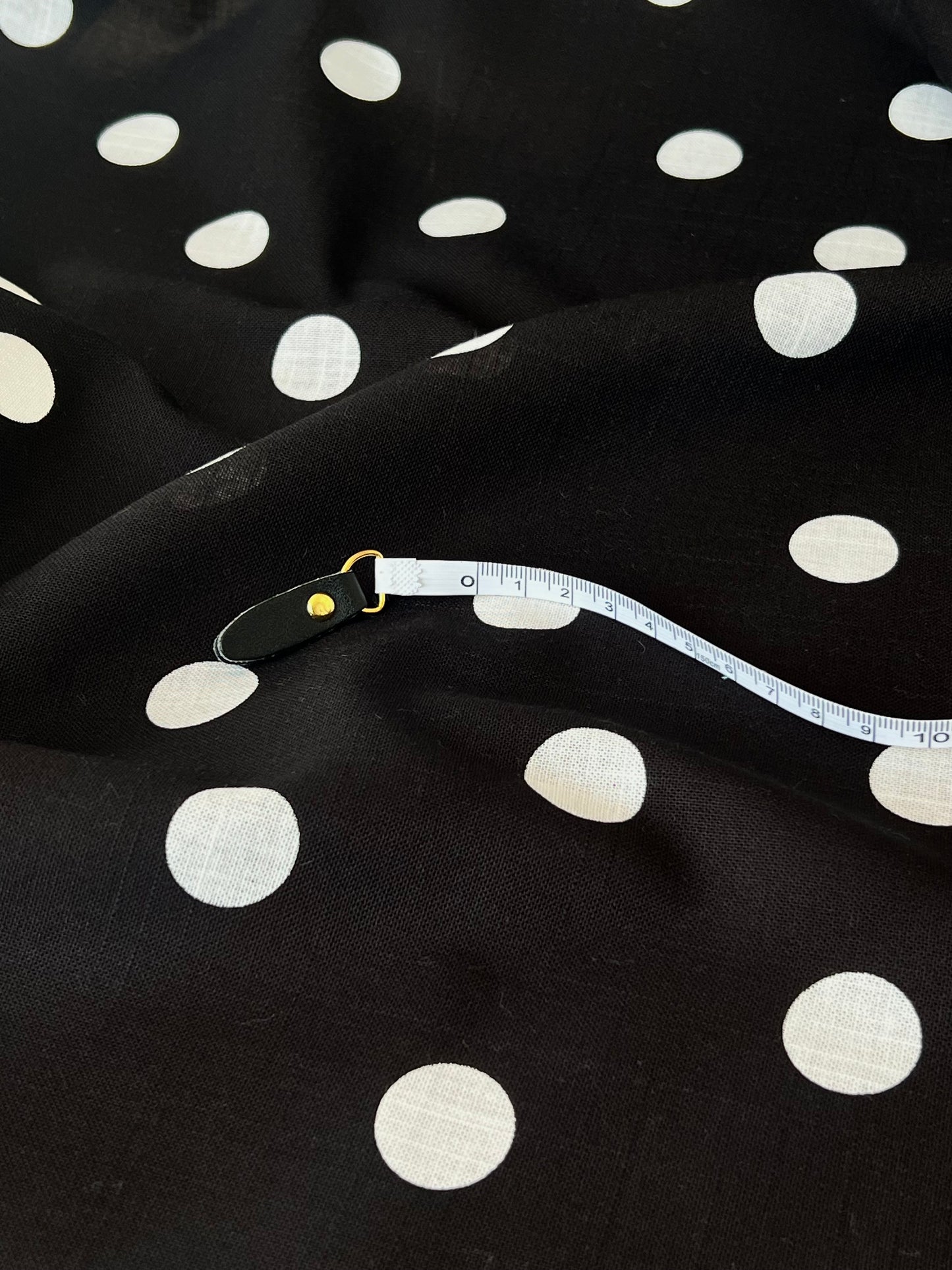 Printed Linen Big Dot