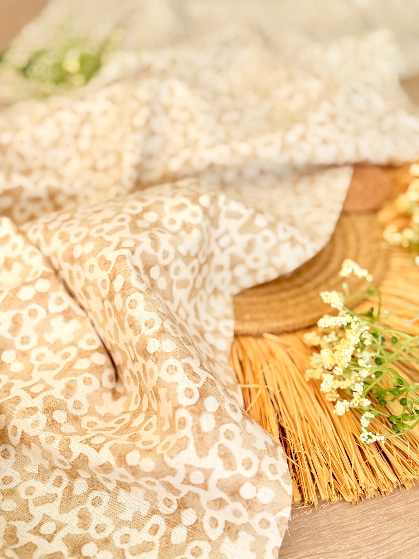 Printed Linen Terra Mosaic