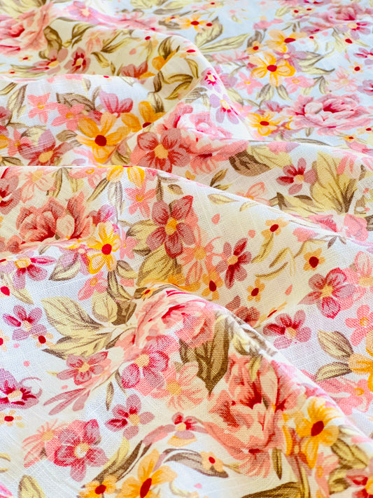 Printed Linen Spring Love