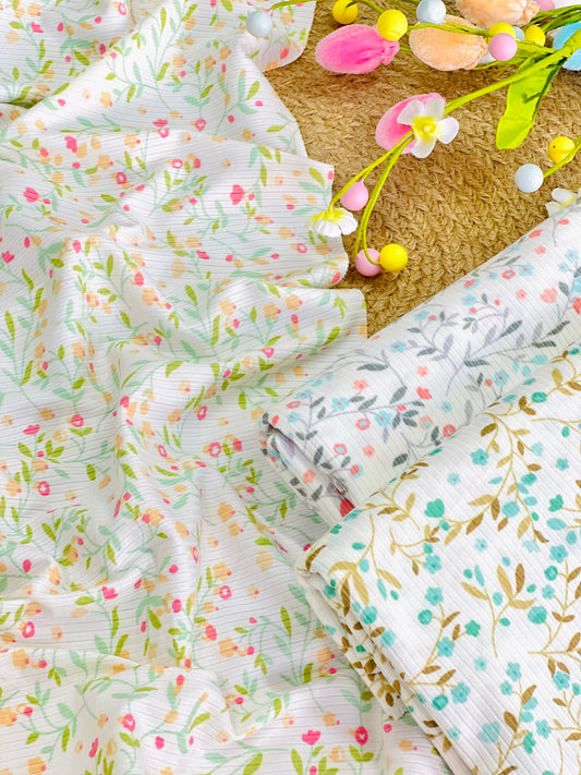 Printed Rib Serenity Bloom