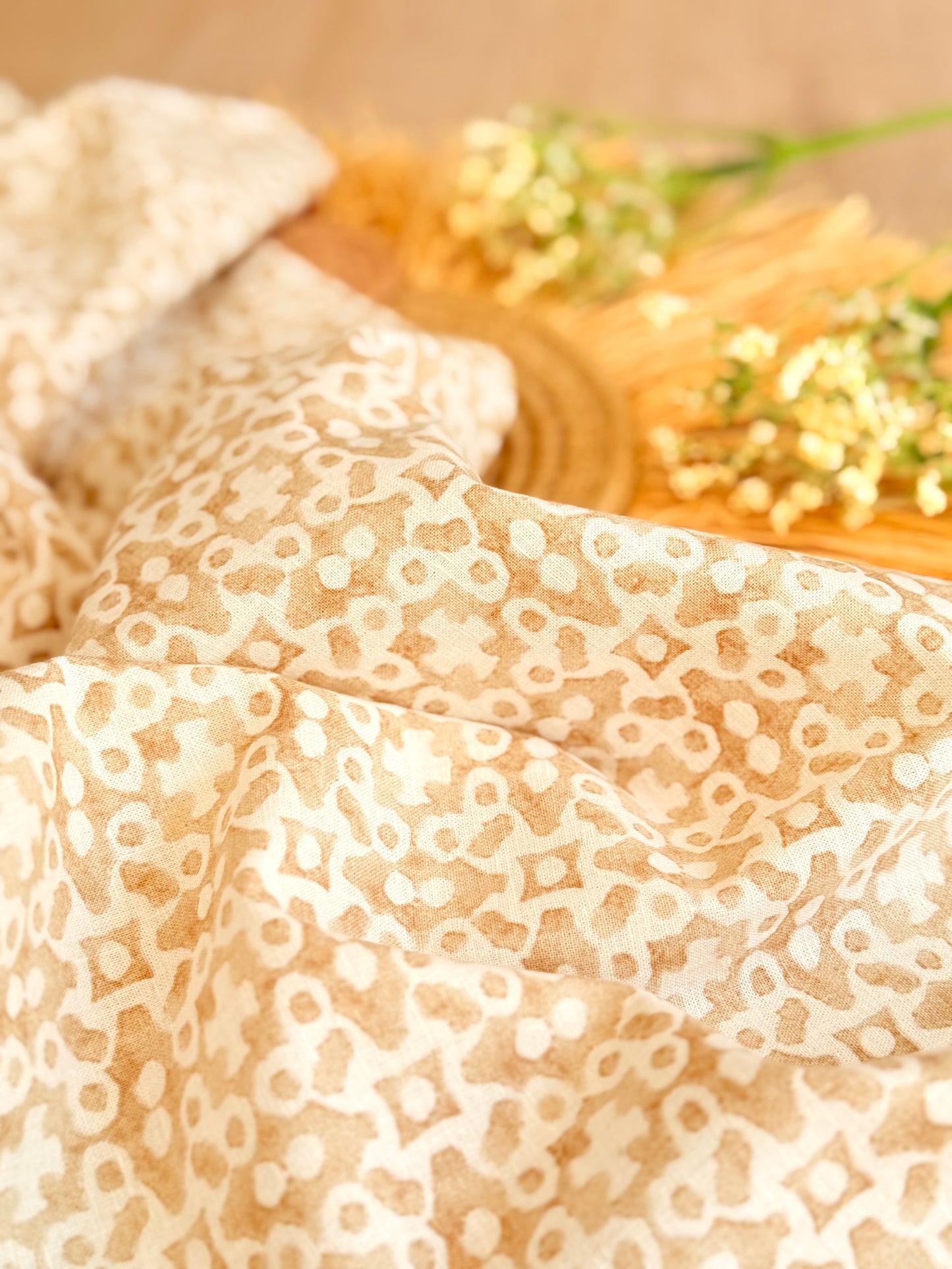 Printed Linen Terra Mosaic