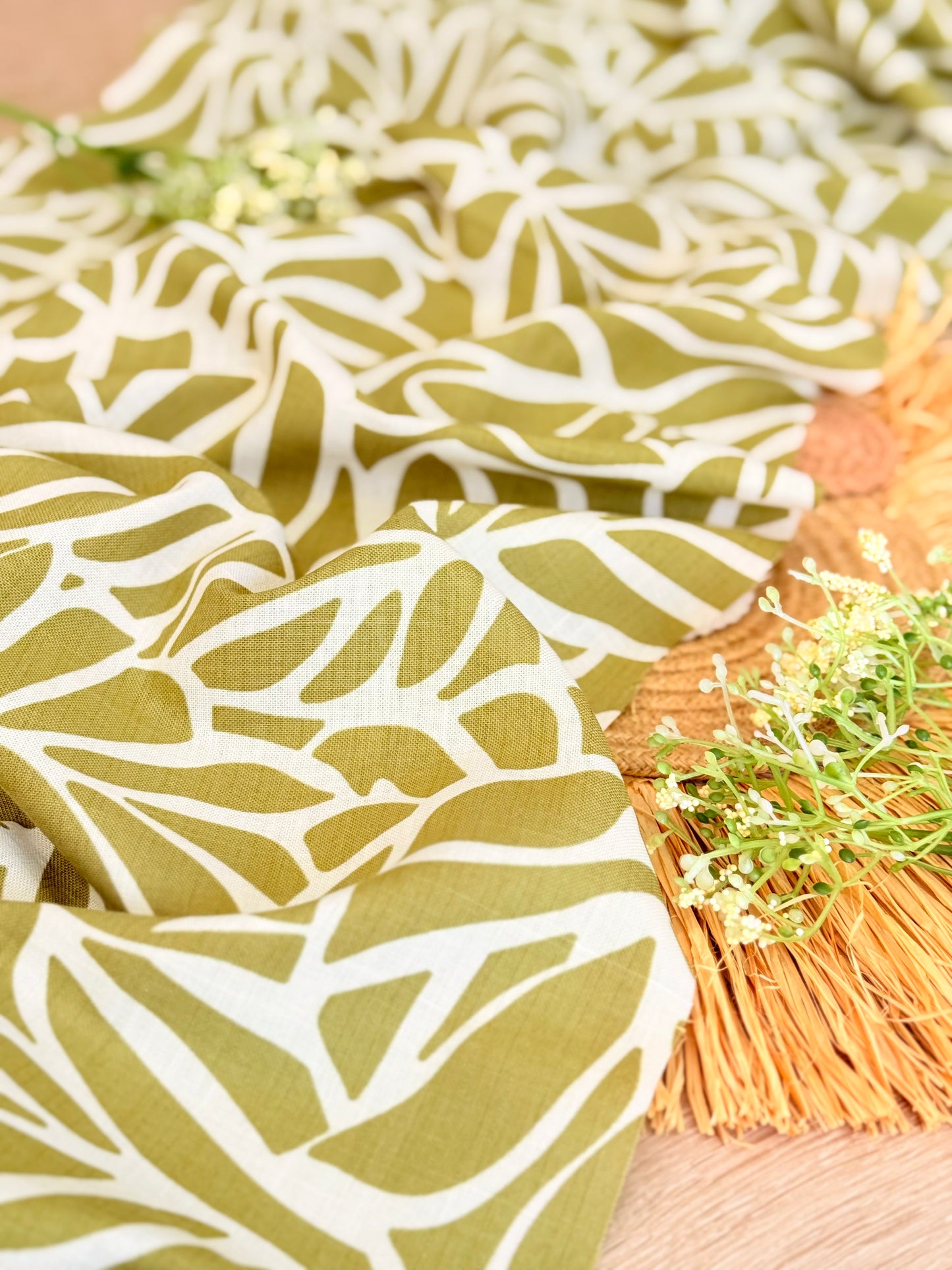 Printed Linen Nature Trace
