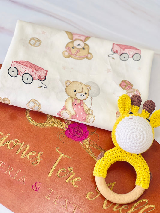 Cotton Twill Girl Bear