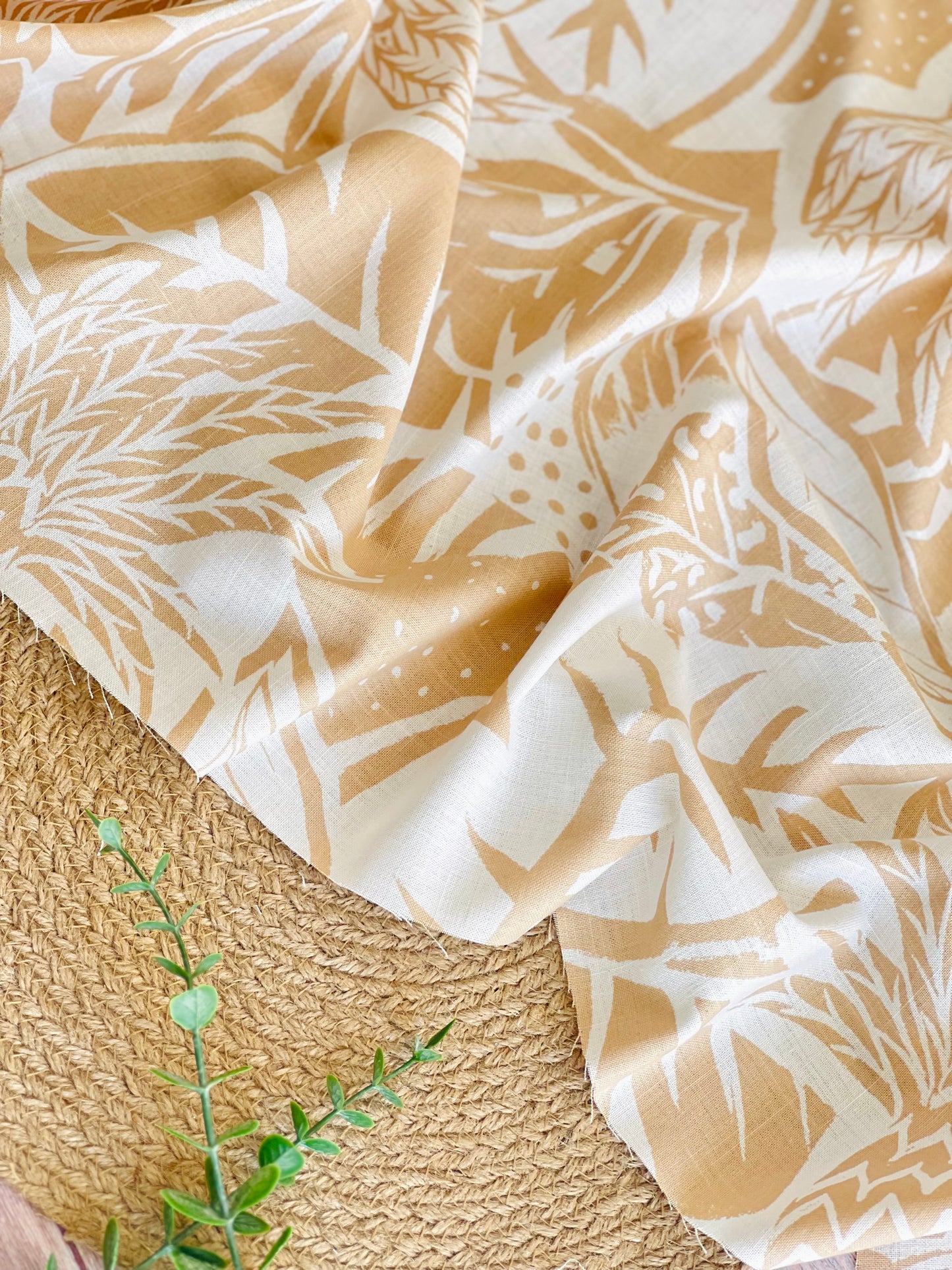 Printed Linen Island Botanics