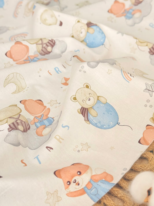 Cotton Twill Dreamy Bears
