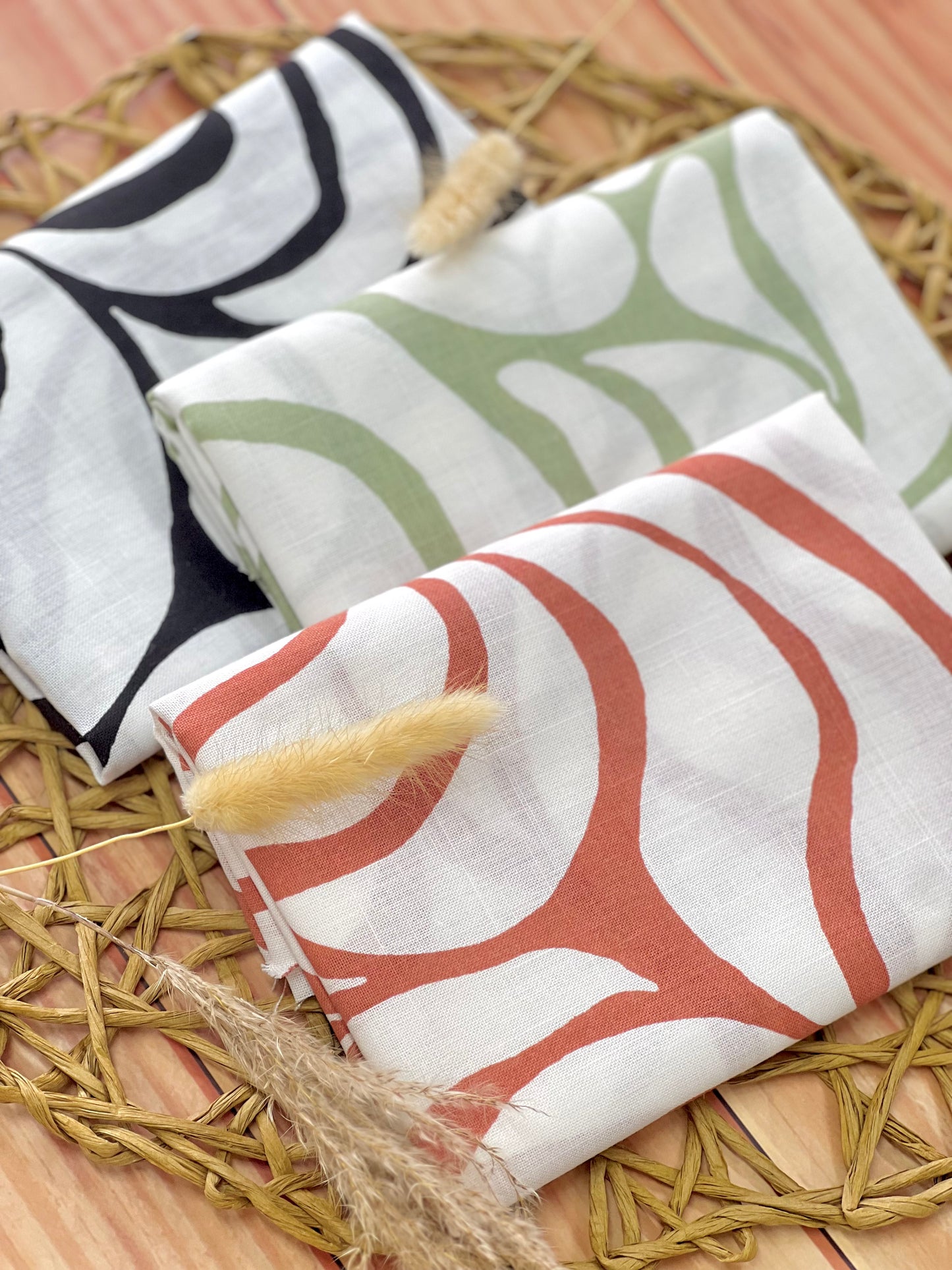 Printed Linen Flow Rythm