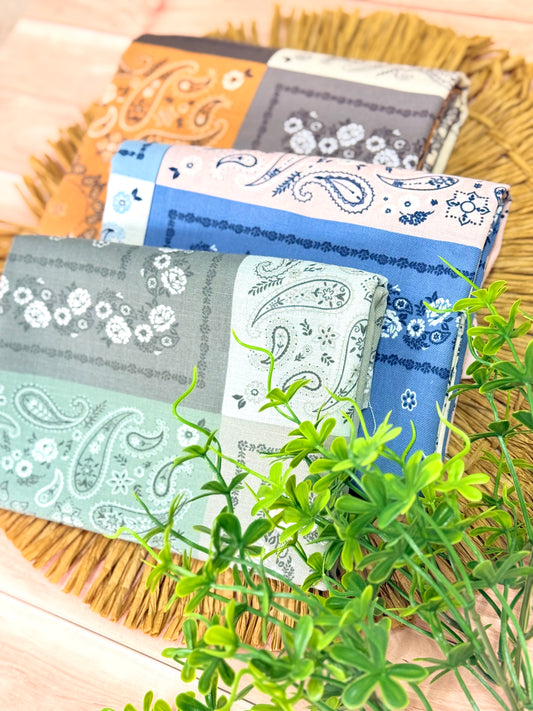 Printed Linen Bandana Bloom