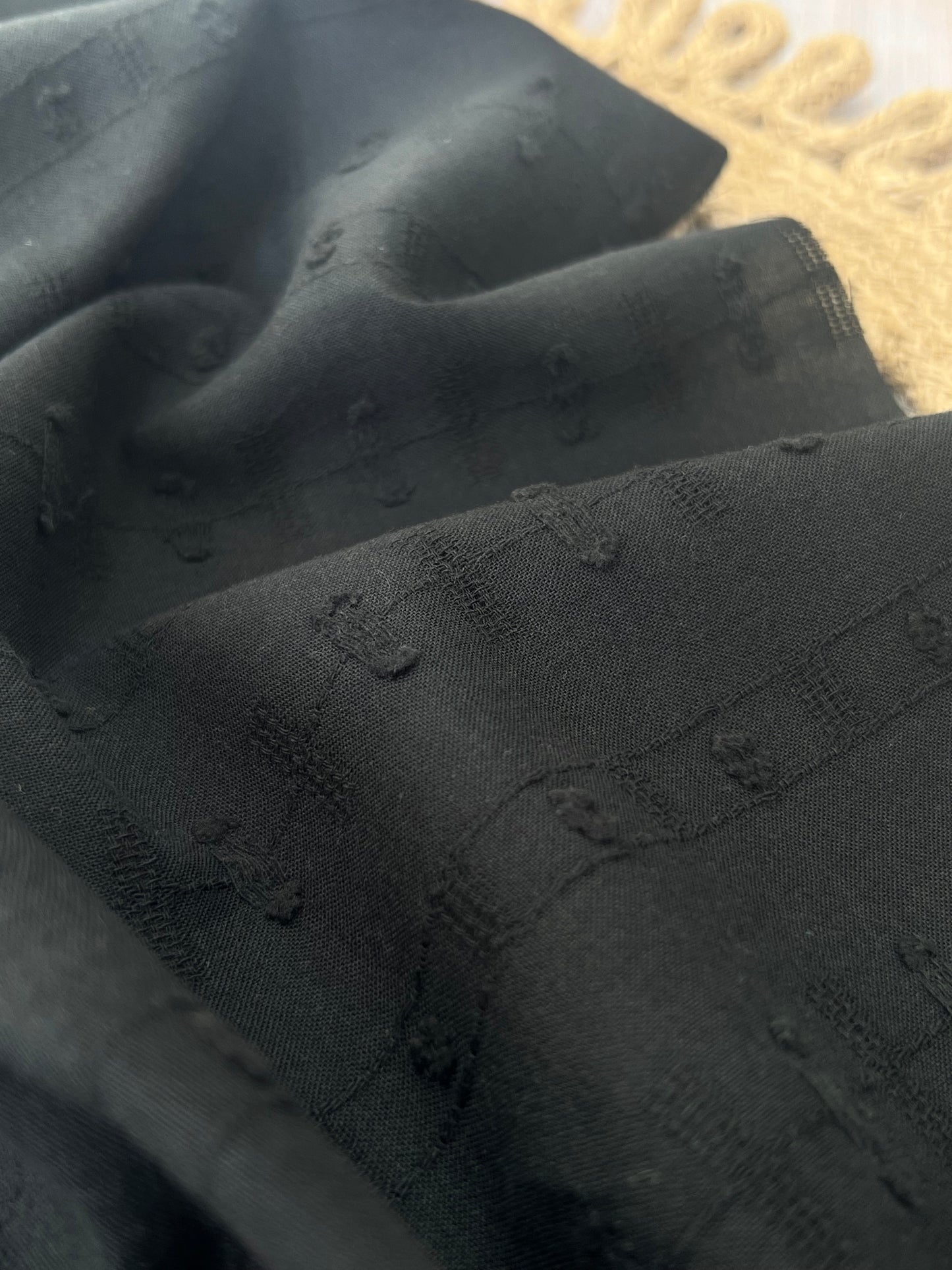 Embroidered Plumeti Cotton Dotty