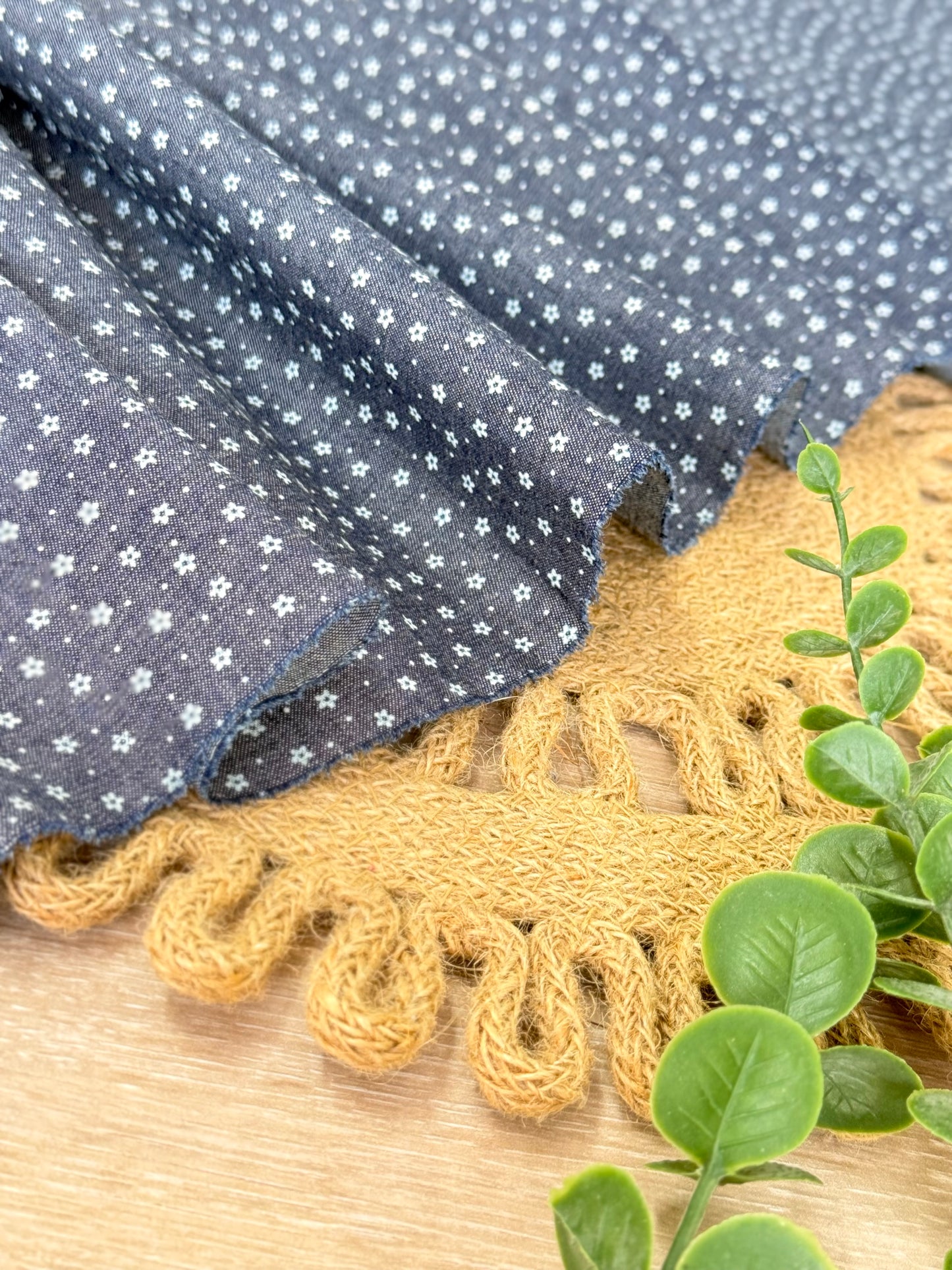 Printed Denim Midnight Ditsy