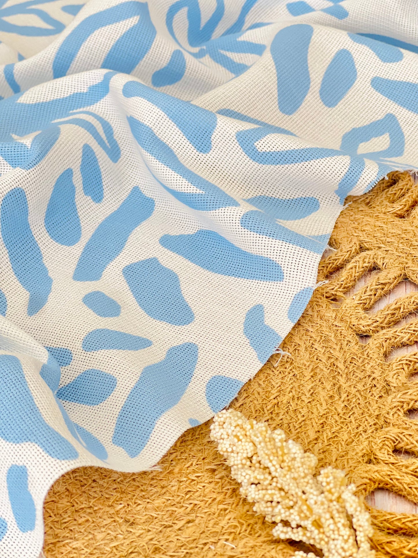 Artisanal Printed Linen Flowers