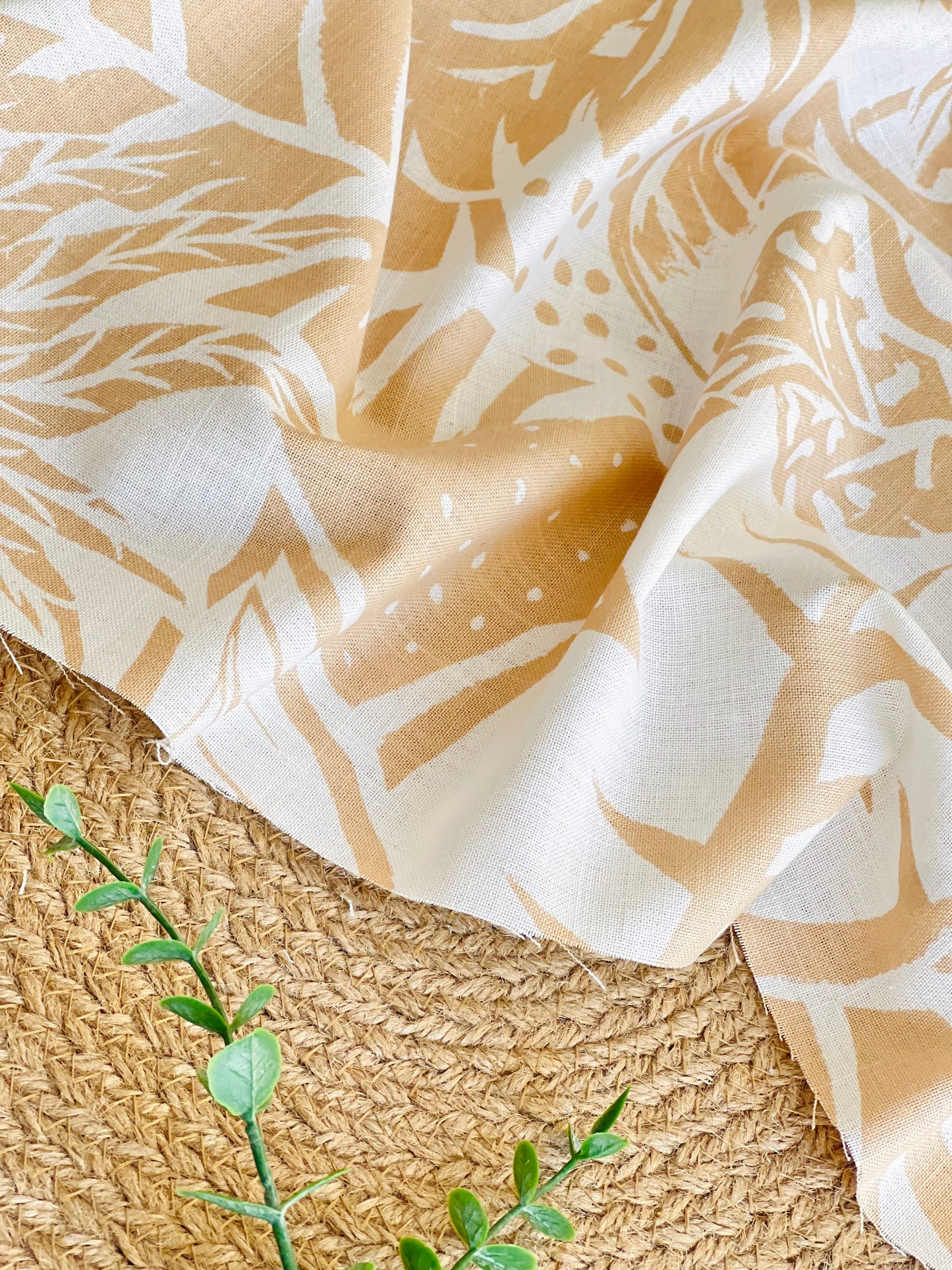Printed Linen Island Botanics