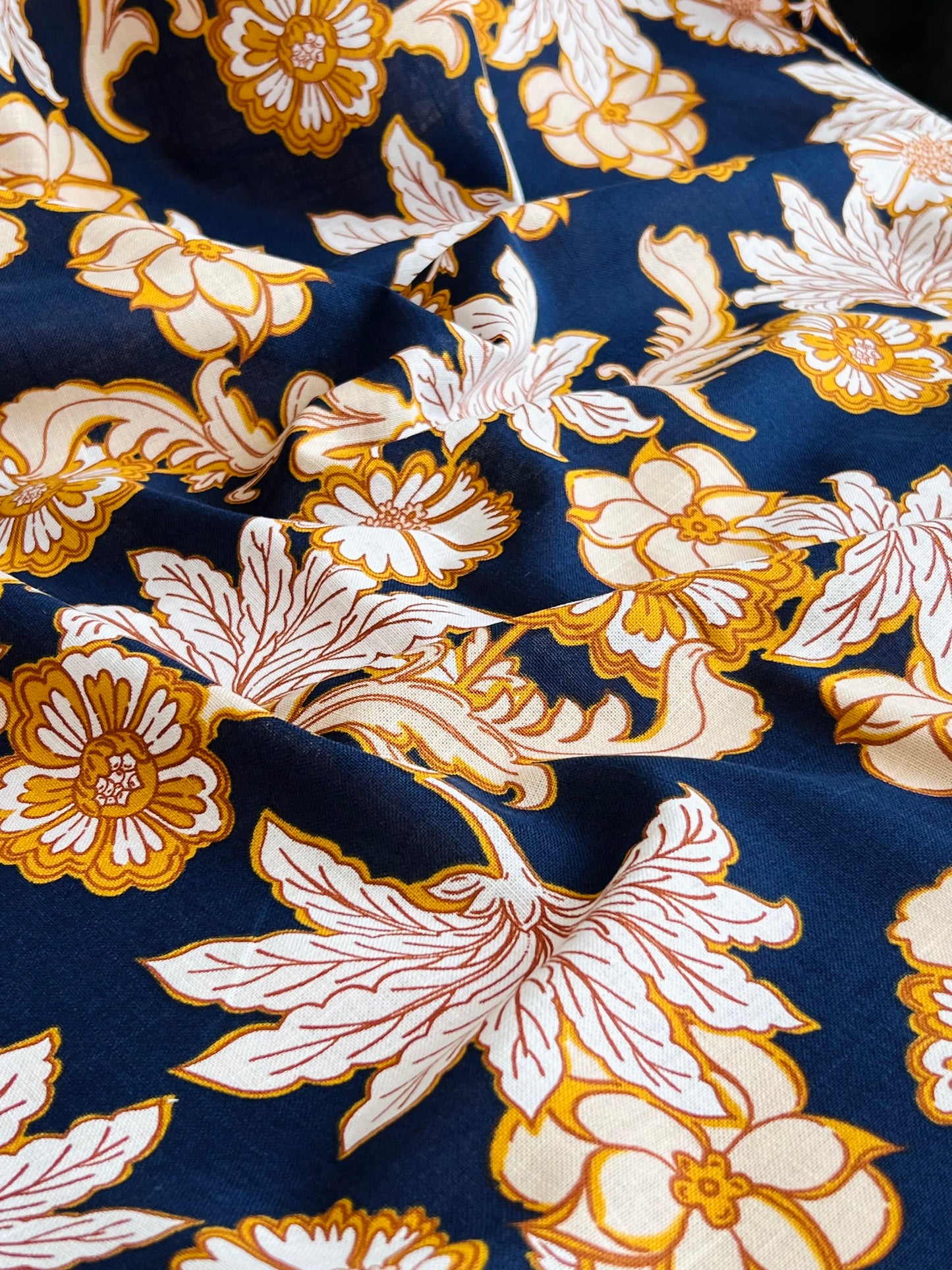 Printed Linen Flora