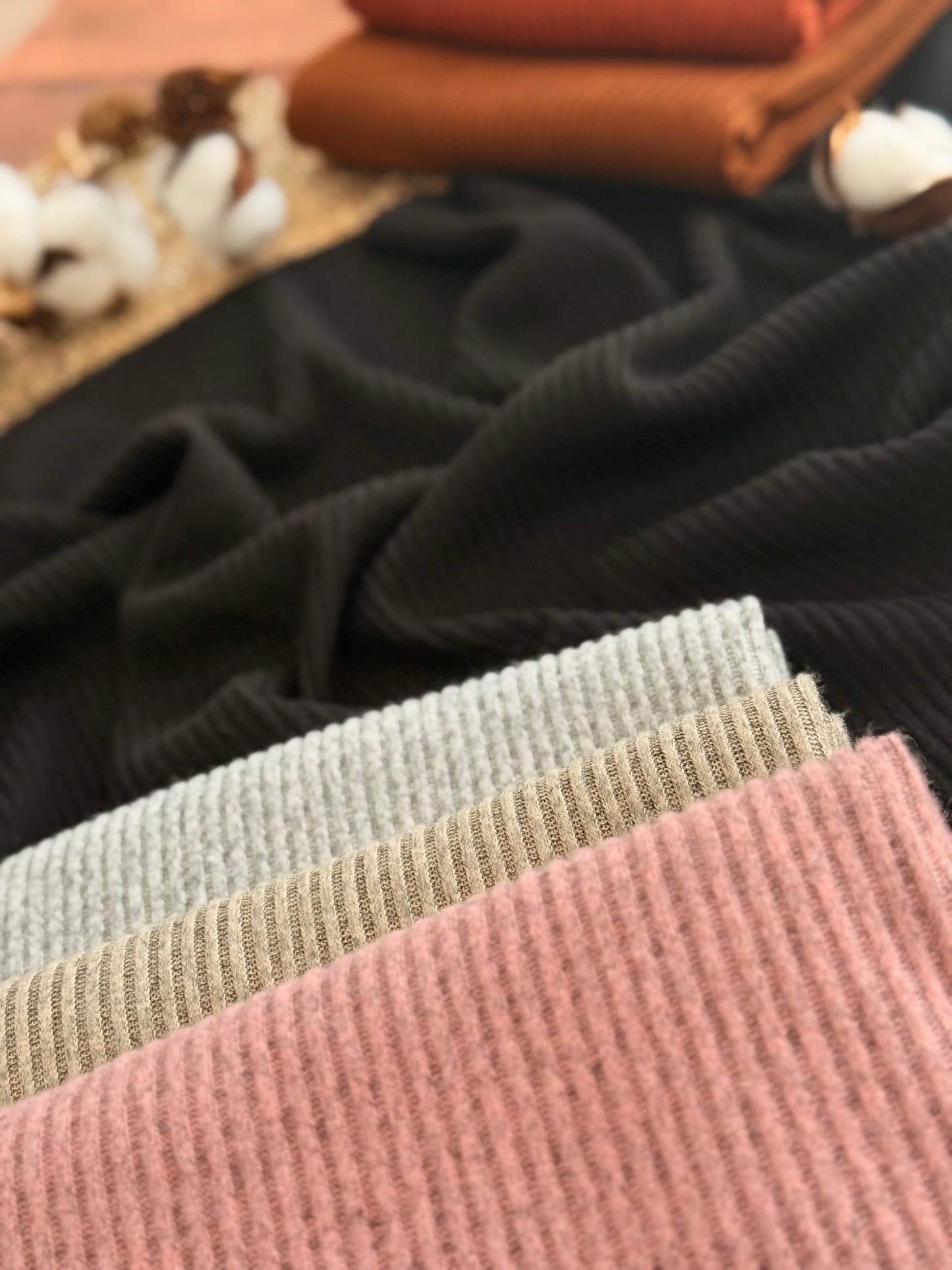 Sweater Knitted Rib Heather