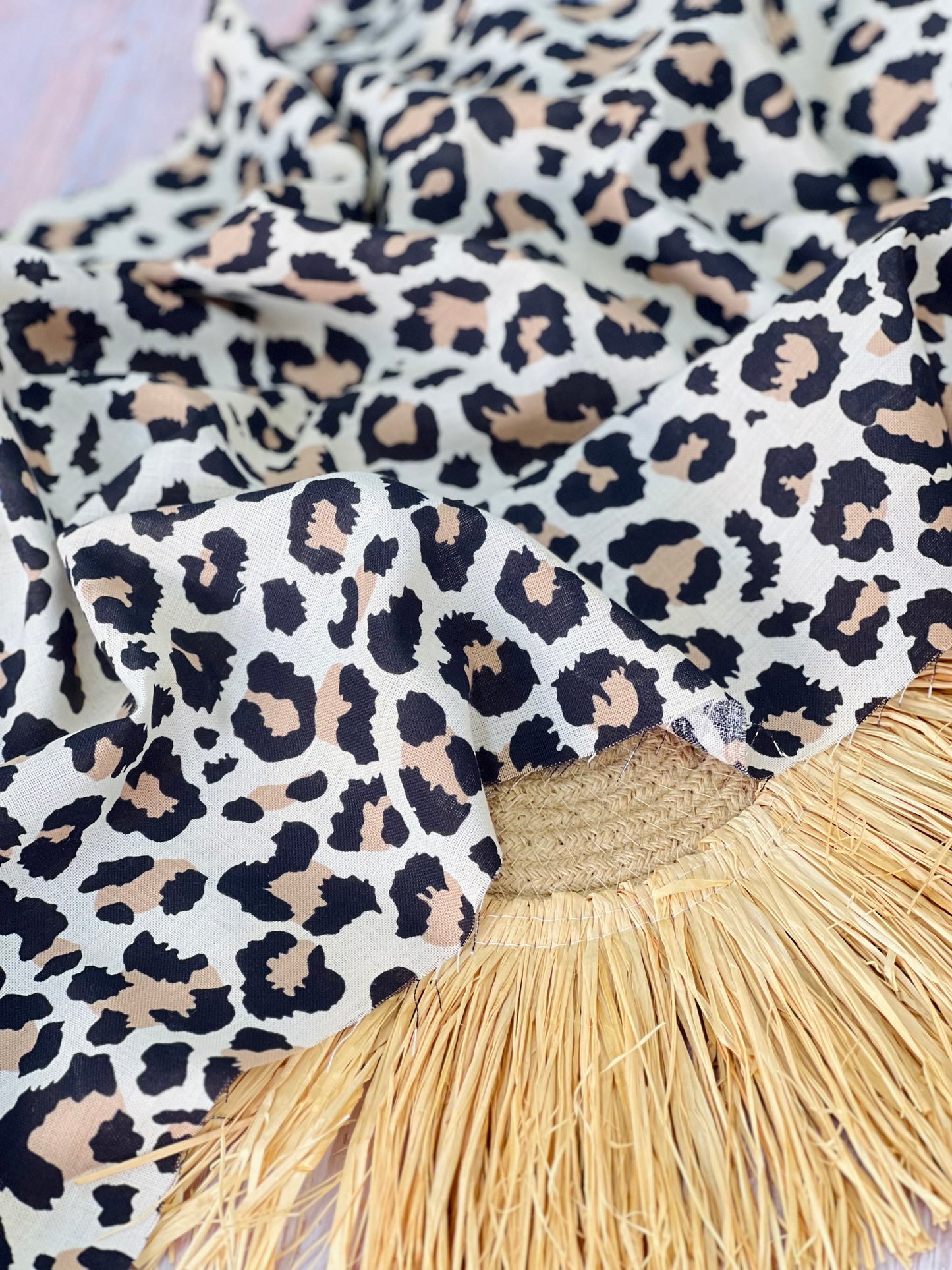 Printed Linen Wild Jaguar