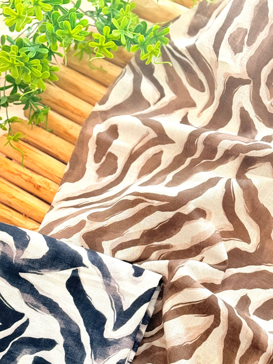 Printed Linen Savanna Flow