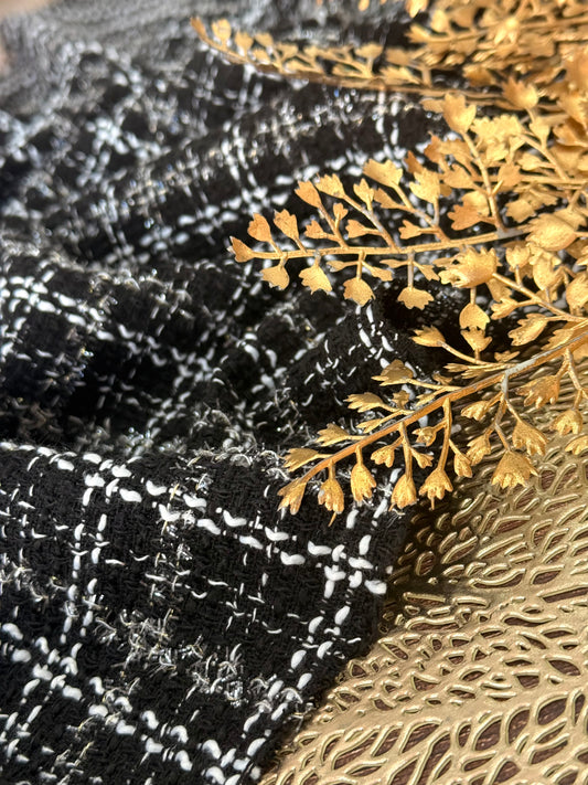 Tweed Check Noir