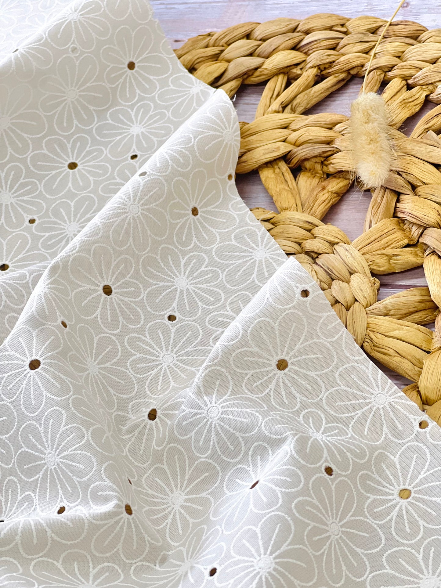 Printed Holl Out Cotton Iris