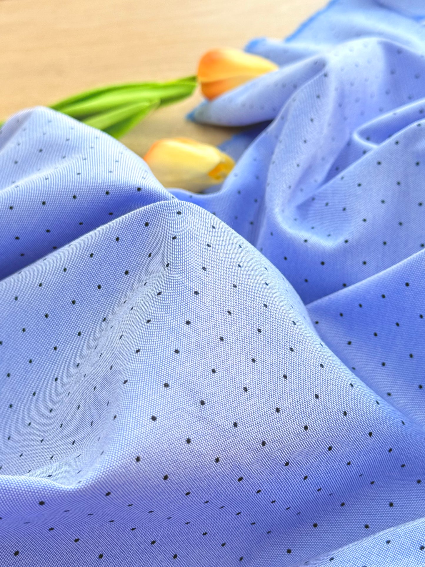 Printed Denim Mini Dot