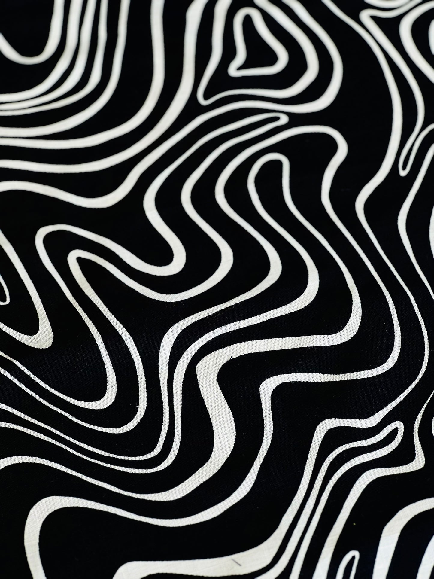 Printed Linen Life in Black