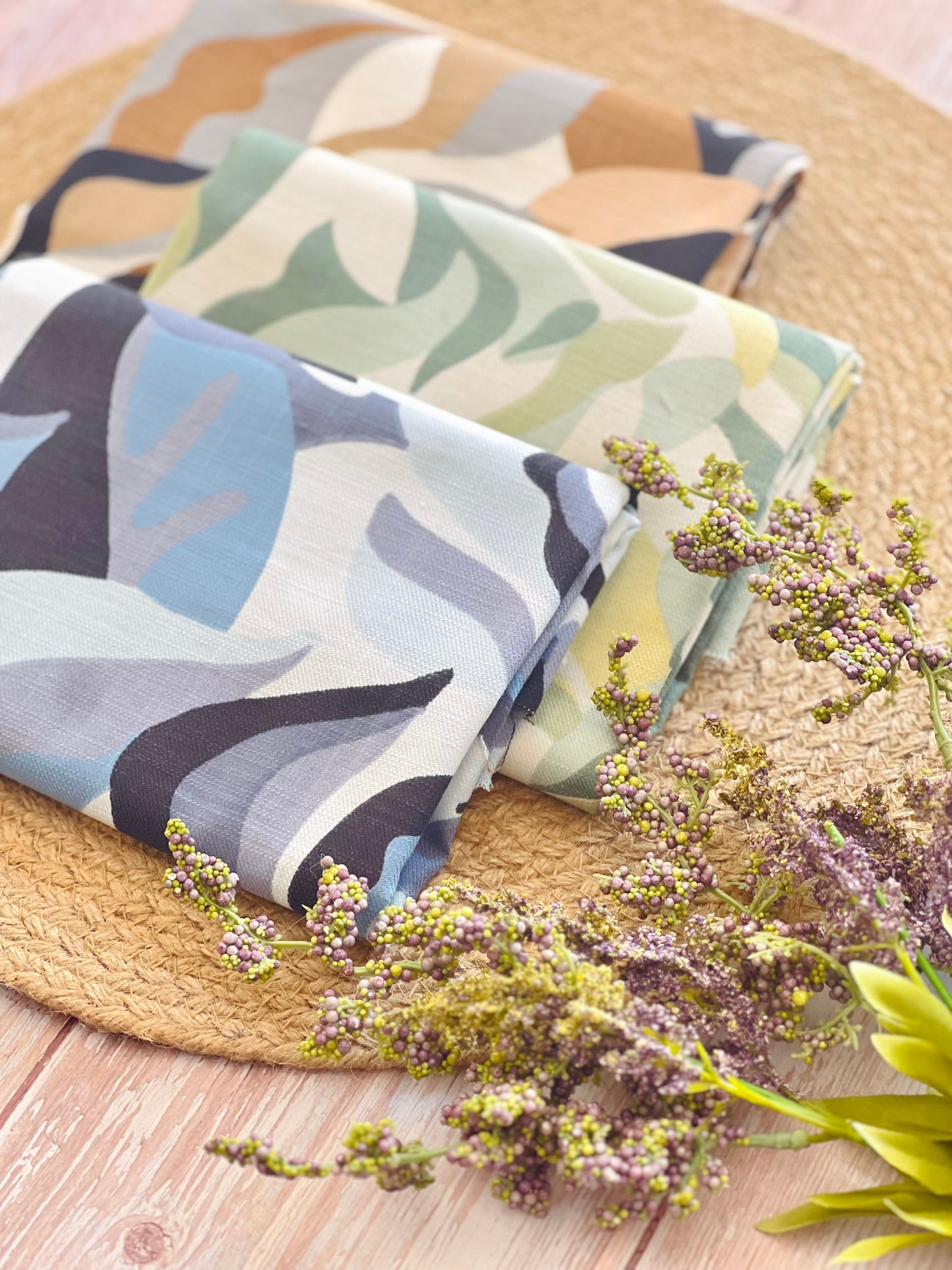 Slub Printed Linen Urban Jungle