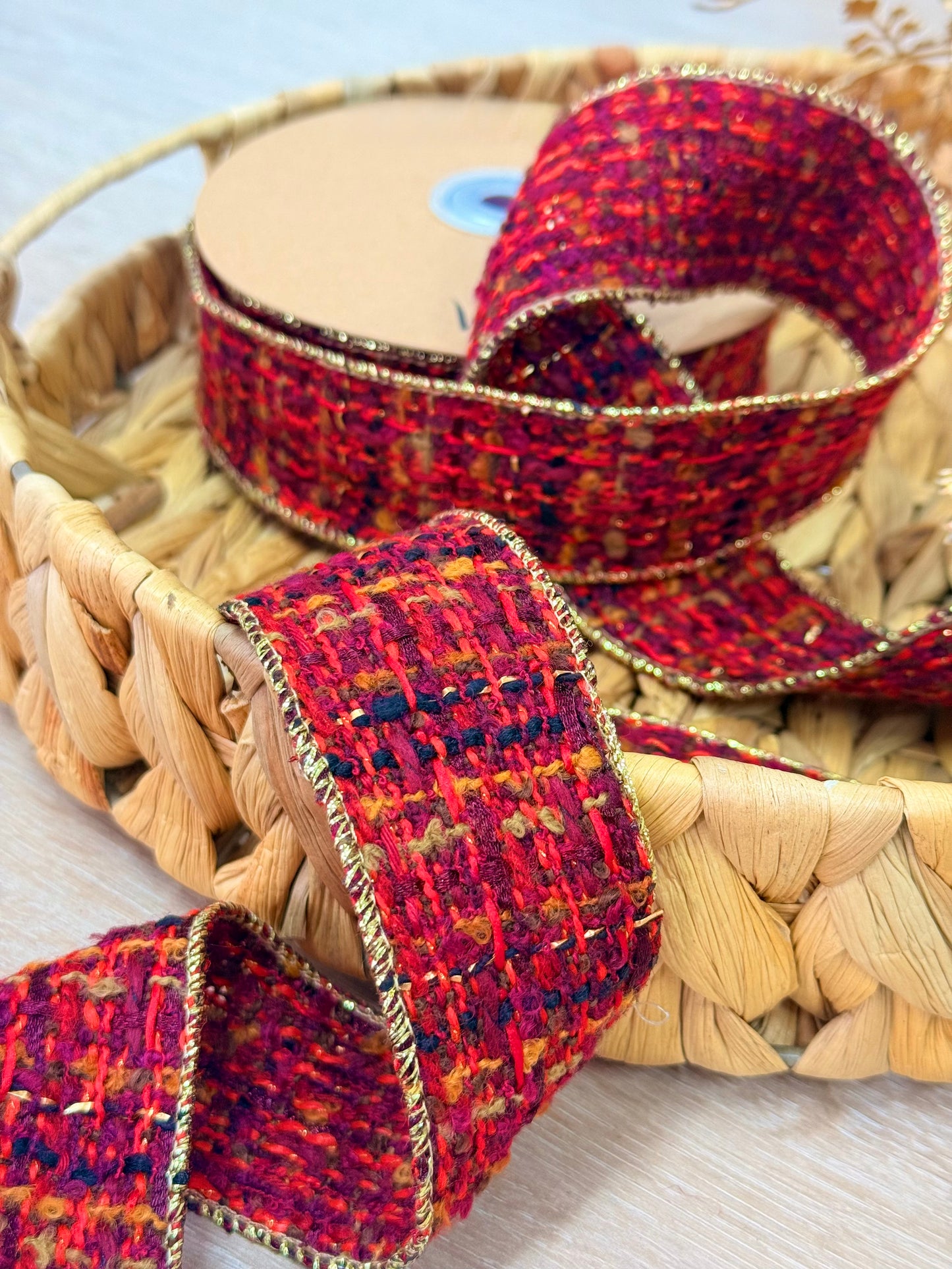 Listón Golden Flame Tweed