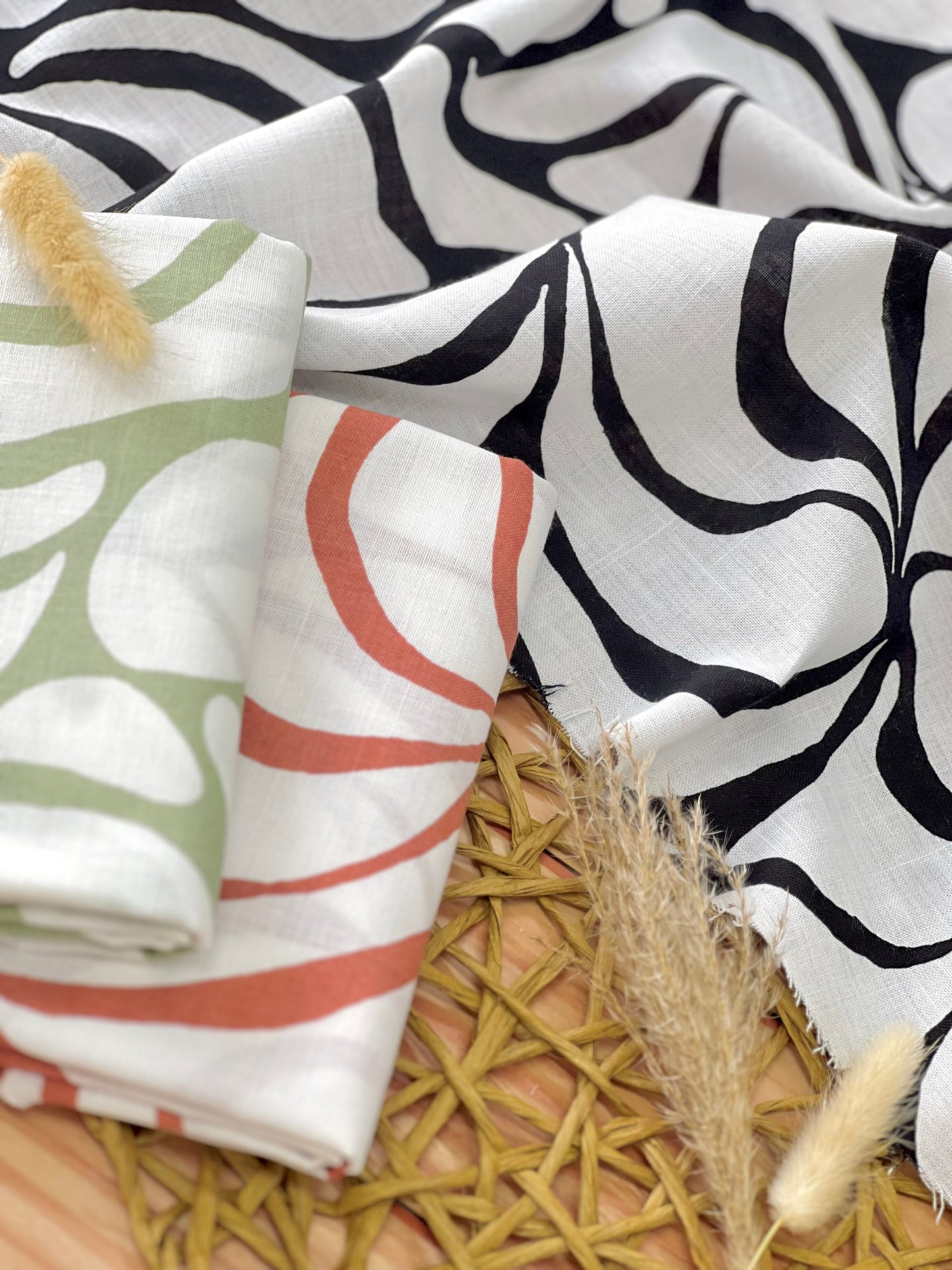 Printed Linen Flow Rythm