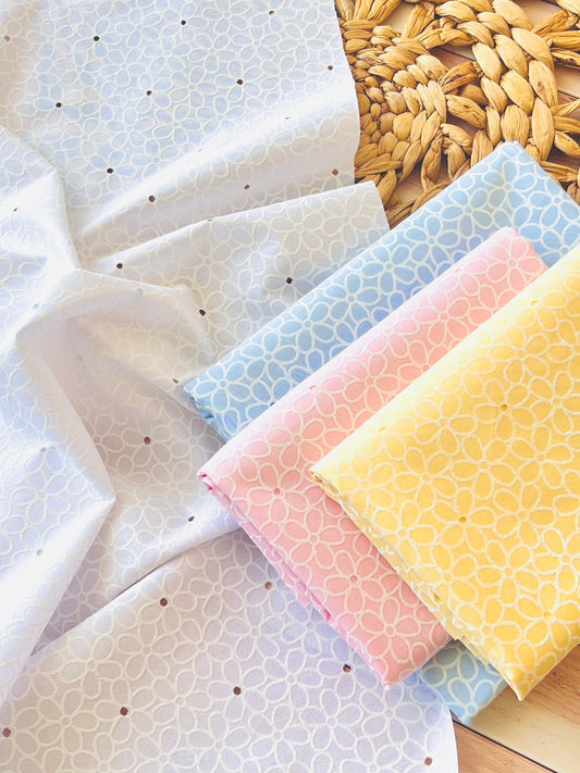 Printed Holl Out Cotton Jazmin