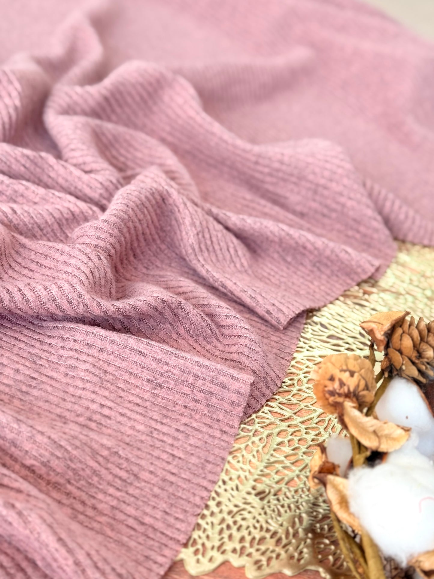 Sweater Knitted Rib Heather