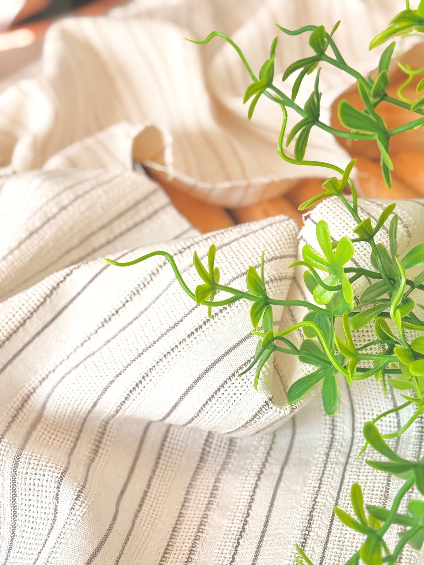 Artisanal Printed Linen Stripes 02
