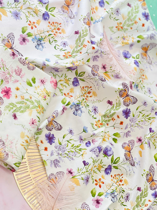 Cotton Twill Spring Butterflies
