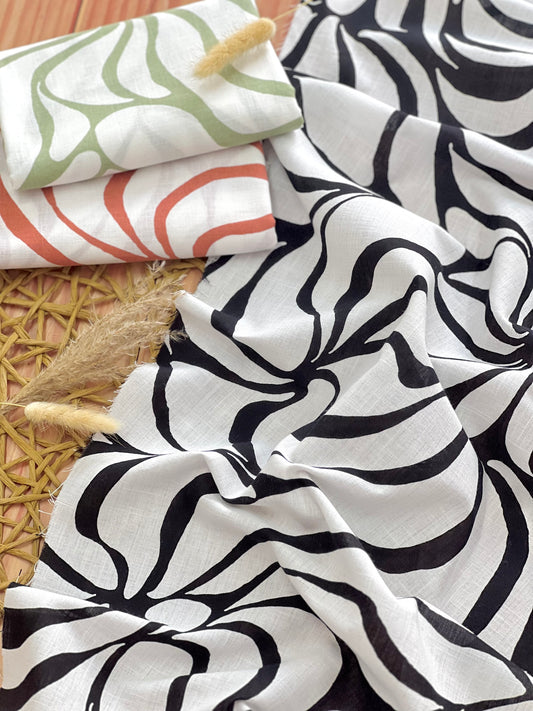 Printed Linen Flow Rythm