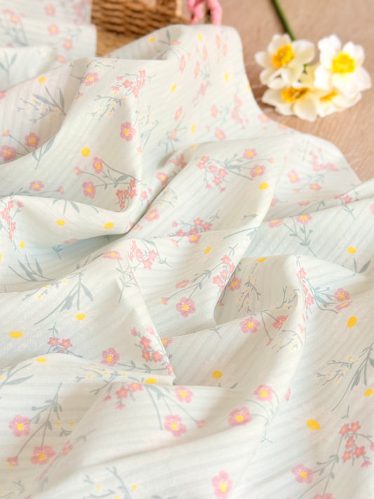 Printed Voile Butter Daisy