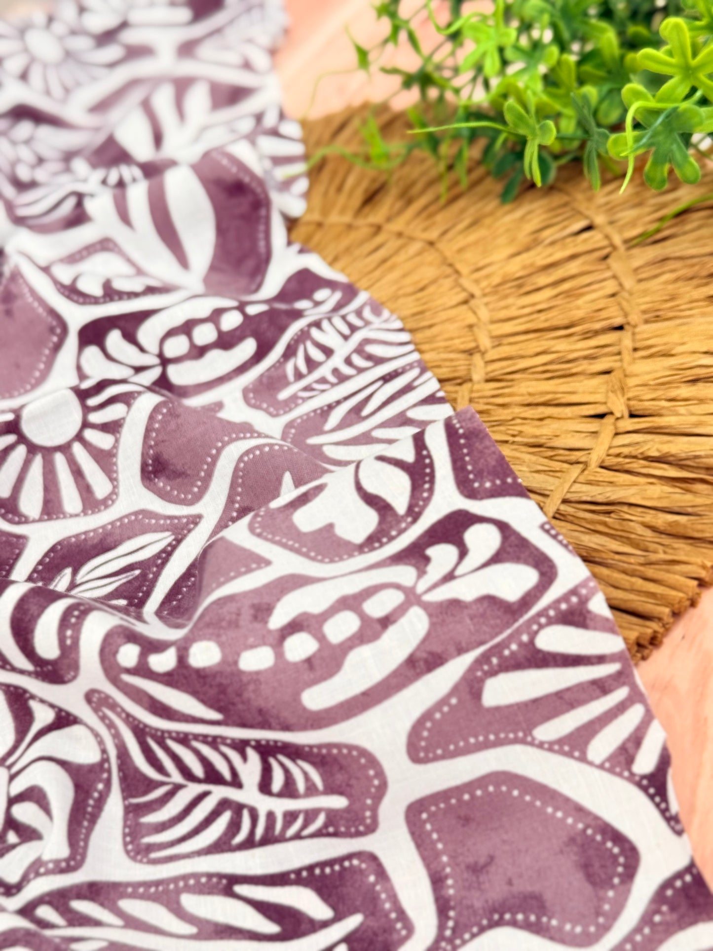 Printed Linen Sahara Tiles