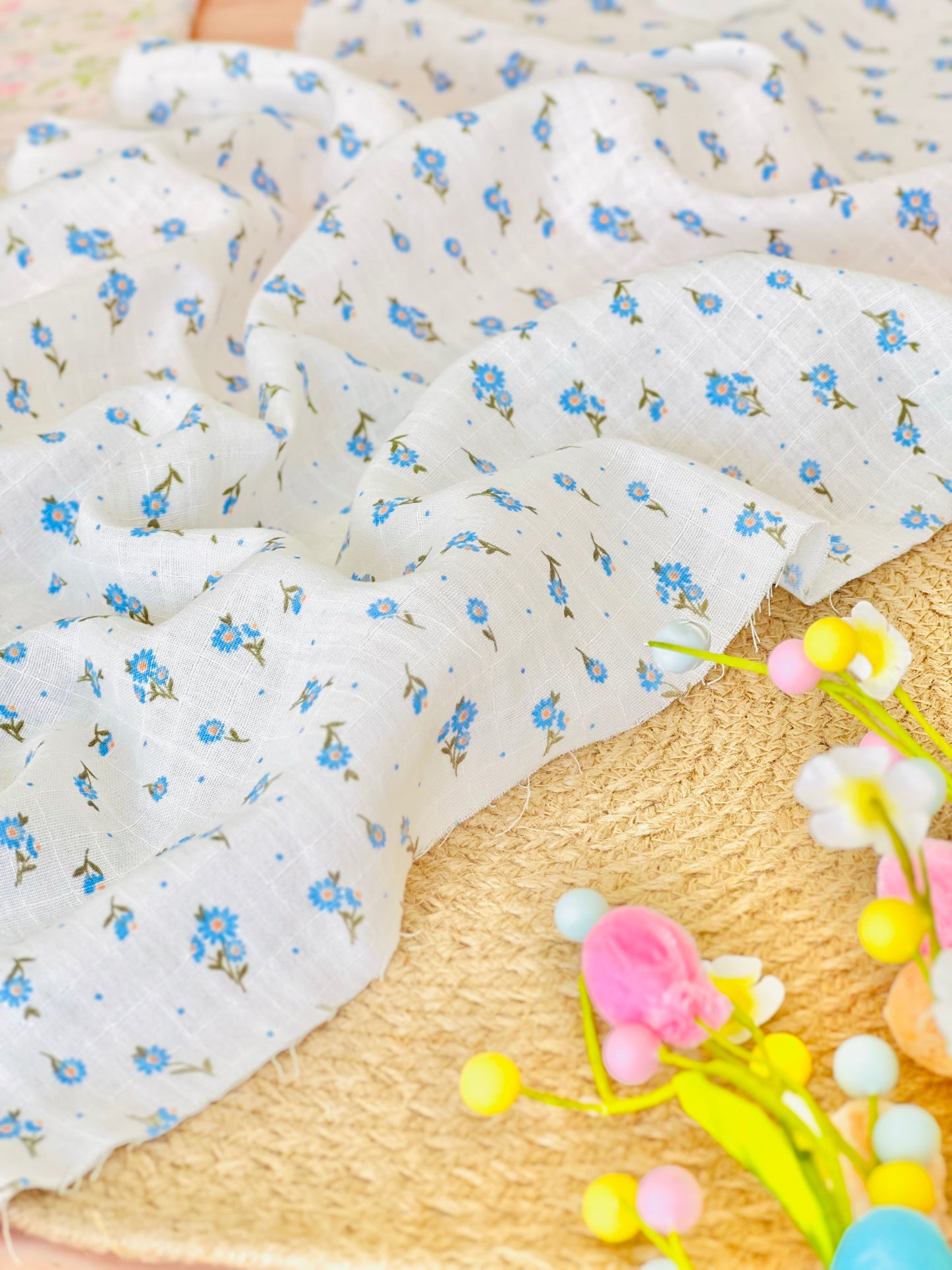 Muselina Shiny Flower 07